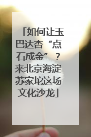 如何让玉巴达杏“点石成金”？来北京海淀苏家坨这场文化沙龙