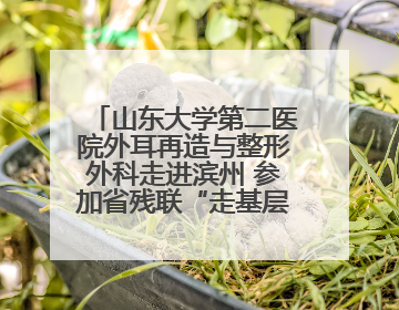 山东大学第二医院外耳再造与整形外科走进滨州 参加省残联“走基层 送康复”行动