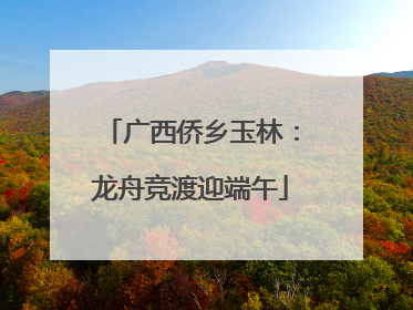 广西侨乡玉林：龙舟竞渡迎端午