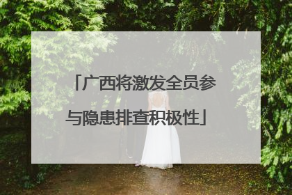 广西将激发全员参与隐患排查积极性