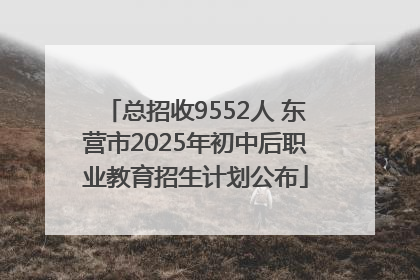 总招收9552人 东营市2025年初中后职业教育招生计划公布
