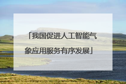 我国促进人工智能气象应用服务有序发展