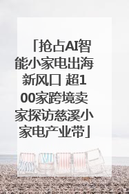 抢占AI智能小家电出海新风口 超100家跨境卖家探访慈溪小家电产业带