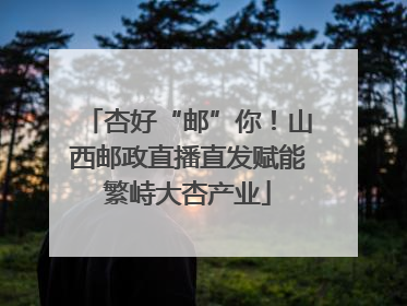 杏好“邮”你！山西邮政直播直发赋能繁峙大杏产业