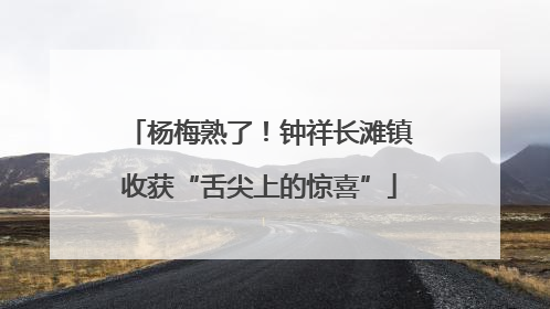 杨梅熟了！钟祥长滩镇收获“舌尖上的惊喜”