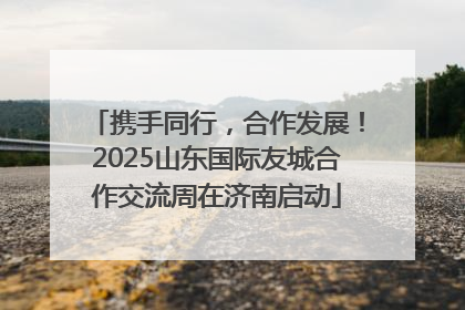 携手同行，合作发展！2025山东国际友城合作交流周在济南启动