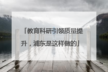 教育科研引领质量提升，浦东是这样做的