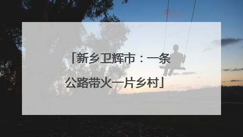 新乡卫辉市：一条公路带火一片乡村