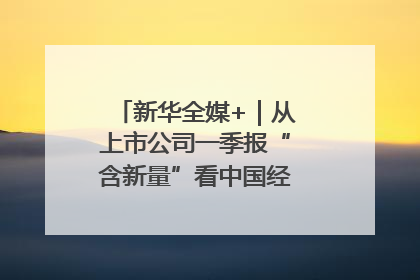 新华全媒+｜从上市公司一季报“含新量”看中国经济发展向“新”