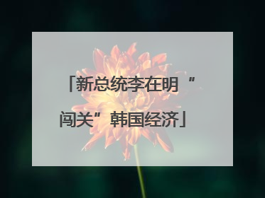 新总统李在明“闯关”韩国经济