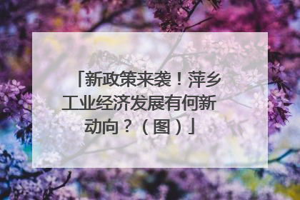 新政策来袭！萍乡工业经济发展有何新动向？（图）