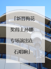 新晋梅花奖得主孙娜专场演出在石唱响