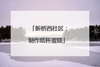 新桥西社区：制作纸杯蛋糕