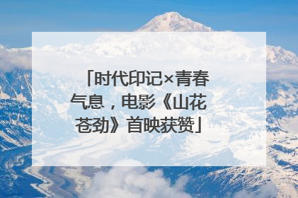 时代印记×青春气息，电影《山花苍劲》首映获赞