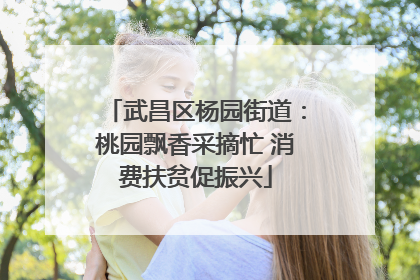 武昌区杨园街道：桃园飘香采摘忙 消费扶贫促振兴