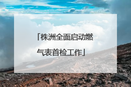 株洲全面启动燃气表首检工作