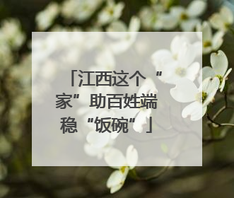 江西这个“家”助百姓端稳“饭碗”