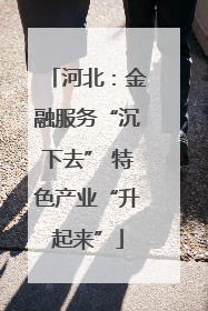 河北：金融服务“沉下去” 特色产业“升起来”