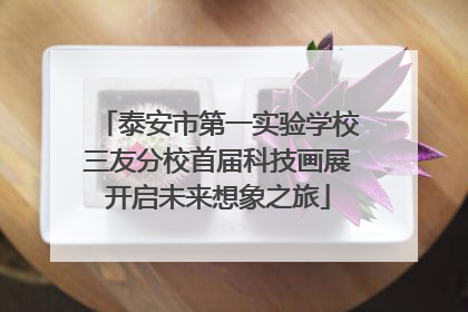 泰安市第一实验学校三友分校首届科技画展开启未来想象之旅