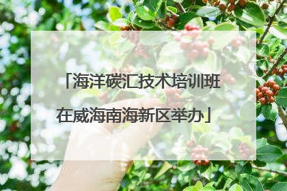 海洋碳汇技术培训班在威海南海新区举办