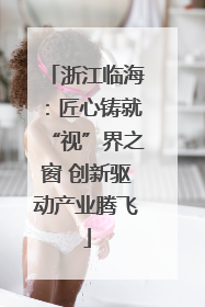 浙江临海：匠心铸就“视”界之窗 创新驱动产业腾飞
