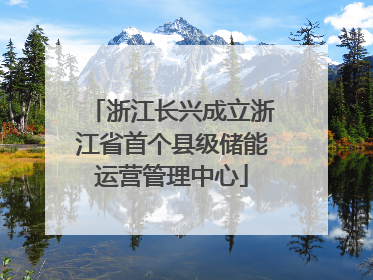 浙江长兴成立浙江省首个县级储能运营管理中心