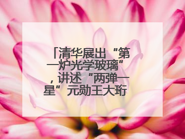 清华展出“第一炉光学玻璃”，讲述“两弹一星”元勋王大珩的追光人生