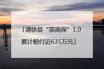 清徐县“惠商保”1.0累计赔付近635万元