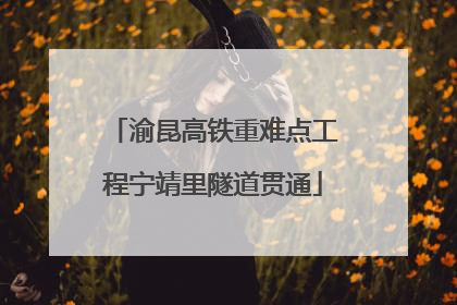 渝昆高铁重难点工程宁靖里隧道贯通