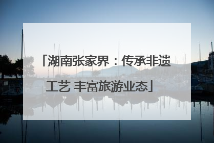 湖南张家界：传承非遗工艺 丰富旅游业态