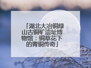 湖北大冶铜绿山古铜矿遗址博物馆：铜草花下的青铜传奇
