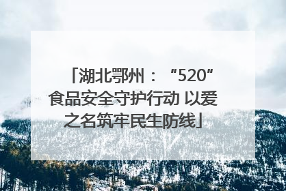 湖北鄂州：“520”食品安全守护行动 以爱之名筑牢民生防线
