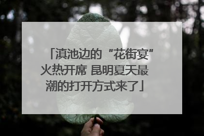 滇池边的“花街宴”火热开席 昆明夏天最潮的打开方式来了