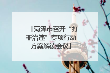 菏泽市召开“打非治违”专项行动方案解读会议