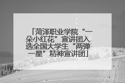 菏泽职业学院“一朵小红花”宣讲团入选全国大学生“两弹一星”精神宣讲团