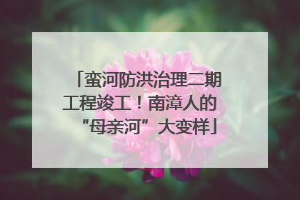 蛮河防洪治理二期工程竣工！南漳人的“母亲河”大变样