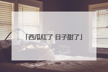 西瓜红了 日子甜了