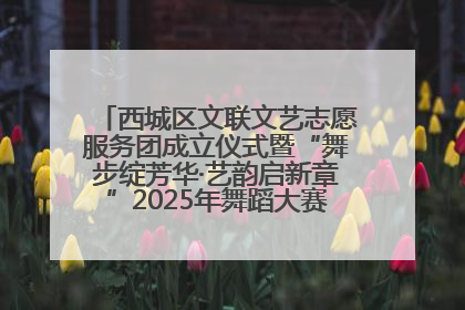 西城区文联文艺志愿服务团成立仪式暨“舞步绽芳华·艺韵启新章”2025年舞蹈大赛展演圆满举办