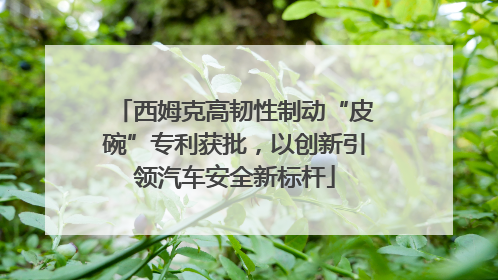 西姆克高韧性制动“皮碗”专利获批，以创新引领汽车安全新标杆