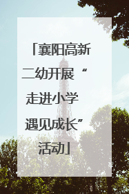 襄阳高新二幼开展“走进小学 遇见成长”活动
