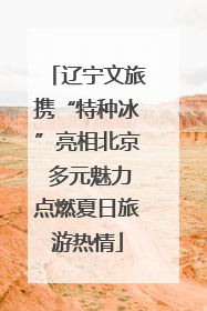 辽宁文旅携“特种冰”亮相北京 多元魅力点燃夏日旅游热情