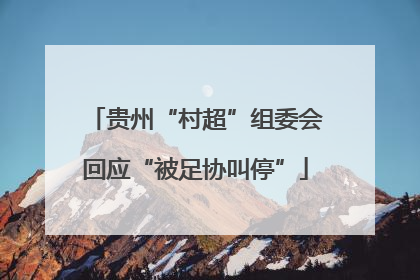 贵州“村超”组委会回应“被足协叫停”