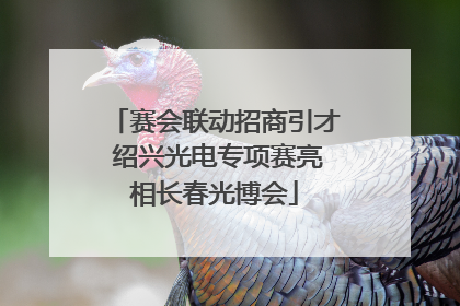 赛会联动招商引才 绍兴光电专项赛亮相长春光博会