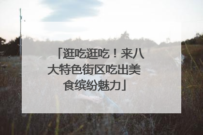 逛吃逛吃！来八大特色街区吃出美食缤纷魅力