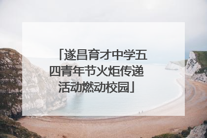 遂昌育才中学五四青年节火炬传递活动燃动校园