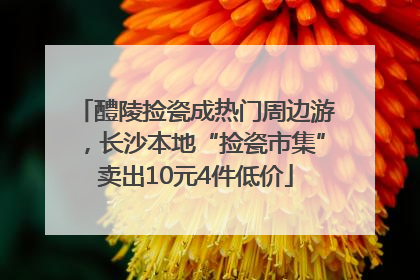 醴陵捡瓷成热门周边游，长沙本地“捡瓷市集”卖出10元4件低价