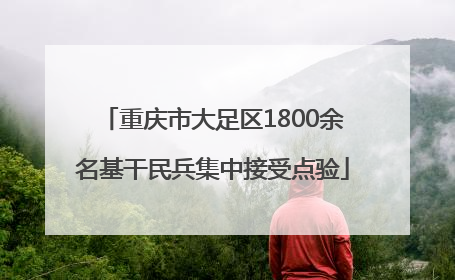 重庆市大足区1800余名基干民兵集中接受点验