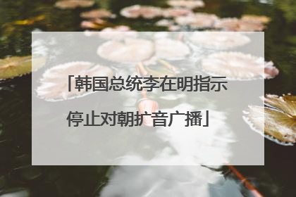 韩国总统李在明指示停止对朝扩音广播