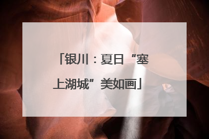 银川：夏日“塞上湖城”美如画