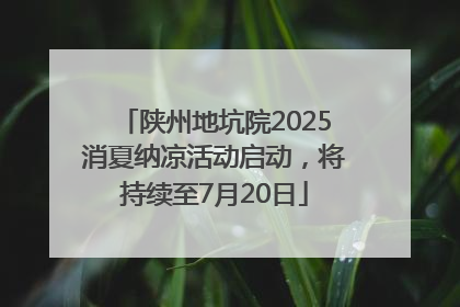 陕州地坑院2025消夏纳凉活动启动，将持续至7月20日